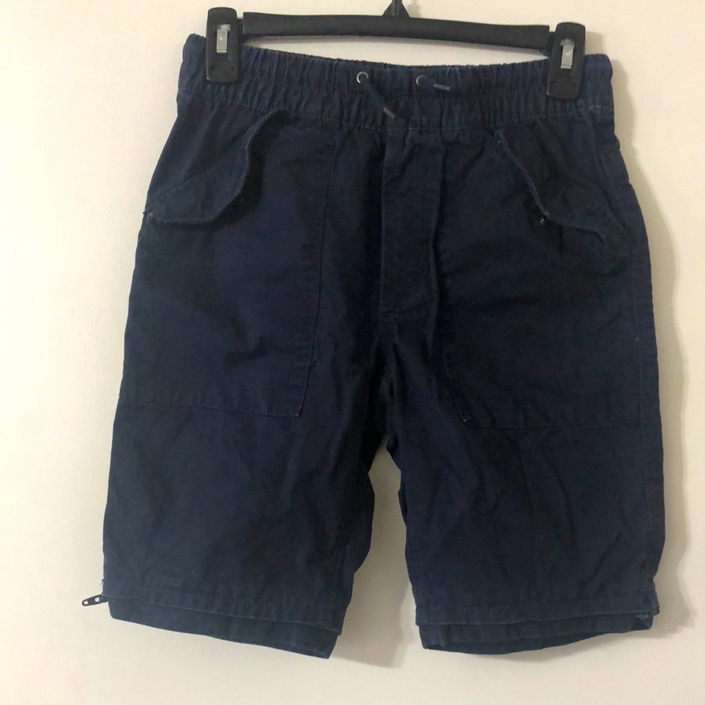 Boys navy blue uniform shorts